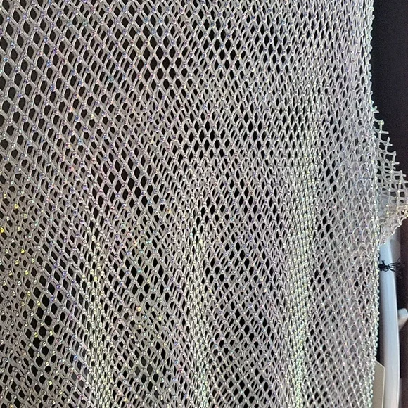 Haute Monde fishnet tank with Rhinestones - Picture 2 of 4